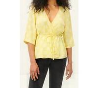 American Vintage 3/4 Sleeves Printed Wrap Top Diva Taille: M | Chemisiers Outlet | Femme