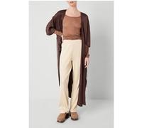 American Vintage 7/8 Sleeves Belted Kimono Jacket Chocolat Taille: XS/S | Vestes sans manches Outlet | Femme