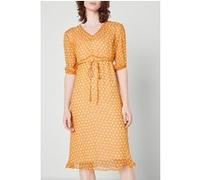 American Vintage A-line V-neck Printed Midi Dress Eliane Taille: S | Robes Outlet | Femme