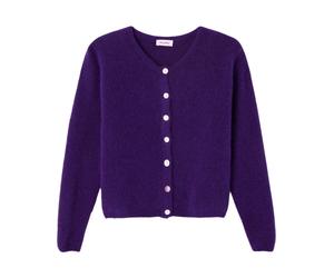 American Vintage, Femme, Pulls, Violet, Taille: 42 FR Gilet Vitow