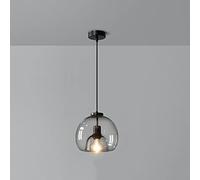 American Vintage Fumée Gris Verre Restaurant Lampes Suspendues 1/2/3 Lumière Combiner Salon Nordique LED Loft Uminaire Suspension Industrielle Lampe Suspendue Lustre E27 Luminaire Full of stars