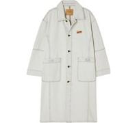 American Vintage Unisex Milestone Coat With Shirt Collar Super Bleached Taille: XS | Vestes Outlet | Unisex | Blanche