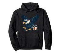 American Warrior Eagle Symbole de liberté et de Puissance Sweat à Capuche
