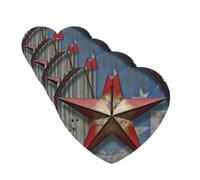 American Wastern Texas Star Lot de 4 cartes parfumées à suspendre pour armoire, salle de bain, voiture, aromathérapie, rétroviseur, désodorisant, longue durée