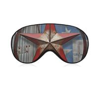 American Wastern Texas Star Masque de sommeil anti-lumière confortable et doux avec bande élastique, convient pour homme et femme, convient pour les voyages et le sommeil