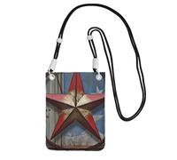 American Wastern Texas Star Sac à bandoulière pour téléphone portable pour homme et femme - Mini sac à main imperméable pour téléphone portable avec sangle réglable - Pochette de voyage pour téléphone