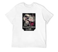 American Werewolf in London Slaughtered Lamb Horror Movie T-Shirt Graphic Tee Printed Top Mens White Shirt M