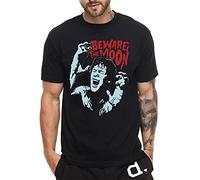 American Werewolf in London T T-Shirts à Manches Courtes Beware The Moon Horror Halloween Black(Medium)
