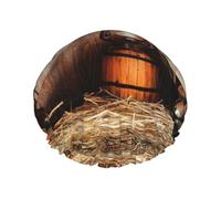 American West Bonnet de douche réutilisable et imperméable avec bande élastique réglable et motif rodéo