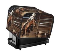 American West Rodeo Housse matelassée pour grille-pain 4 tranches pour petit appareil avec poignée pour décoration de table de maison ou de cuisine