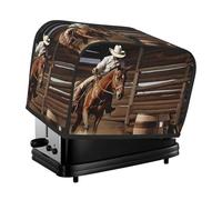 American West Rodeo Housse matelassée pour grille-pain à 2 tranches pour petit appareil électroménager avec poignée pour décoration de table et de cuisine