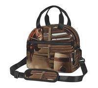 American West Rodeo - Sac à déjeuner isotherme pour homme et femme - Sac fourre-tout réutilisable avec sangle réglable - Grande capacité - Sacs isothermes étanches pour le travail, les voyages, le