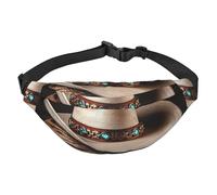 American West Rodeo Sac banane pour homme et femme - Sac banane à bandoulière pour partout - Sac banane avec sangle réglable - Sac de poitrine décontracté pour la randonnée en plein air - Noir -