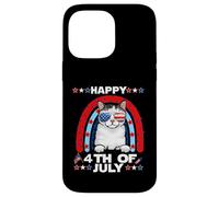American Wirehair Cat Happy 4th of July Patriotic Cats Lover Coque pour iPhone 14 Pro Max