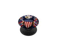 Americana Aigle Patriotique avec Bouclier PopSockets PopGrip Adhésif
