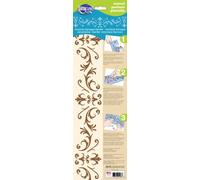 Americana Decor Victorien Baroque Bordure Pochoir, Bleu, 6 x 45,7 cm