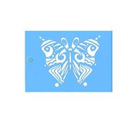 Americana Decor Vintage Papillon Pochoir, Bleu, 5 x 17,8 cm