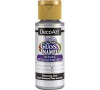 Americana Gloss Enamels Acrylic Paint 2oz-Shimmering Silver