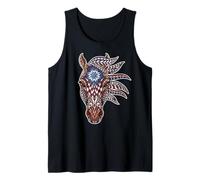 Americana Horse Mandala Tribal Art équestre Débardeur