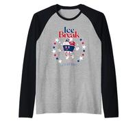 Americana Ice Cream Break Mascotte Summer Fun Lol années 50 Vintage Manche Raglan