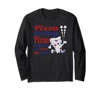 Americana Pizza Lover Forever Mascotte Style New York Vintage Manche Longue