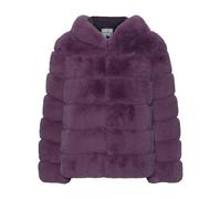 Americandreams - Blake Short Faux Fur Jacket - Femme - Vestes - Violet - Taille: 36 FR