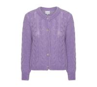 Americandreams - Frankie Cable Knit Cardigan - Femme - Pulls - Violet - Taille: 44 FR