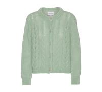 Americandreams - Frankie Cardigan en Tricot à Câbles - Femme - Pulls - Vert - Taille: 38 FR