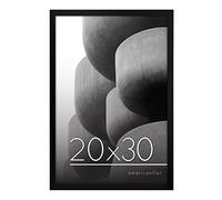 Americanflat Cadre 50x75 cm Blanc - Cadre Photo 40x60 cm avec Passe-Partout ou 50x75 cm sans Passe-Partout - Plexi Poli - Suspension Verticale ou Horizontale