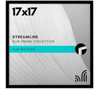 Americanflat Cadre photo 17 x 17 en noir - Cadre photo avec plexiglas poli - Formats horizontaux et verticaux pour mur