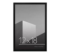 Americanflat Cadre Photo 30x45 cm Blanc - Cadre Photo 20x30 cm avec Passe-Partout ou 30x45 cm sans Passe-Partout - Plexi Poli - Suspension Verticale ou Horizontale