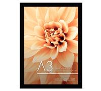 Americanflat Cadre Photo A3 Noir - MDF avec Verre Incassable Poli - Format Horizontal et Vertical pour Mur - 29,7x42 cm