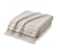 Americanflat Couverture 100% Coton pour canapé, 127 x 152,4 cm, Beige crème pour lit, canapé ou Chaise, Lavable en Machine, Toutes Saisons, Neutre et légère pour Une Utilisation en intérieur ou en