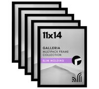Americanflat Galleria Collection Cadre photo en plexiglas brillant Noir 28 x 35,6 cm