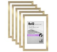 Americanflat Galleria Collection Lot de 5 cadres photo de 20,3 x 30,5 cm avec passe-partout ou cadre de 20,3 x 30,5 cm sans passe-partout - Collection Galleria - Cadre mural pour décoration murale -