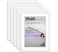 Americanflat Lot de 12,7 x 58,4 cm - Utilisation comme cadre photo de 33 x 48,3 cm avec passe-partout ou cadre de 43 x 58,4 cm sans passe-partout - Cadre photo pour collage avec couverture en