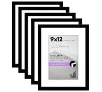 Americanflat Lot de 5 cadres photo de 22,7 x 30,5 cm - Utilisation comme cadre photo de 15,2 x 22,9 cm avec passe-partout ou cadre de 22,9 x 30,5 cm sans passe-partout, décoration murale avec verre