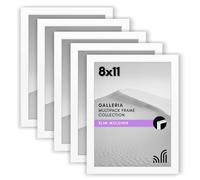 Americanflat Lot de cadres photo de 20,3 x 27,9 cm - Décoration murale pour collage avec couverture en plexiglas, matériel de suspension et chevalet - Cadre mural pour décoration murale ou de table -