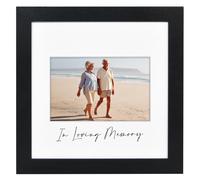 AmericanFlat Memorial Picture Cadre avec verre resistant a Shatter - Utilisez comme cadre photo 8x8 sans tapis ou cadre photo 4x6 avec 3 tapis in