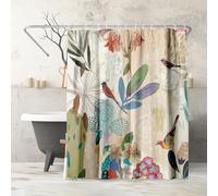 Americanflat PI Creative Art Rideau de Douche 100% Polyester avec 12 Crochets - Rideau de Douche pour Salle de Bain - 180 x 188 cm