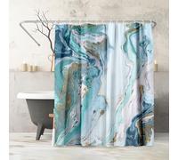 Americanflat PI Creative Art Rideau de Douche en marbre 100% Polyester avec 12 Crochets - Rideaux de Douche pour Salle de Bain - Rideau de Douche Artistique 180 x 188 cm