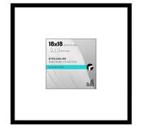 Americanflat Streamline Collection Cadre photo de 45,7 x 45,7 cm avec plexiglas poli - À utiliser comme cadre de 20,3 x 20,3 cm avec passe-partout ou cadre de 45,7 x 45,7 cm sans passe-partout - Cadre