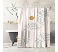 Americanflat Tetyana Karankovska Rideau de Douche 100% Polyester avec 12 Crochets - Rideau de Douche pour Salle de Bain - 180 x 188 cm