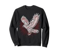 Amérindien à Queue Rouge Faucon et Soleil Nature Sweatshirt
