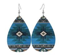 Amérindiens Du Sud-Ouest De L'Indiana Boucles D'Oreilles En Forme De Goutte Légères Boucles D'Oreilles Pendantes En Forme Élégant Boucle D'Oreille En Simili Cuir Pour Femme Accessoire