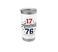 Amérique 1776 Terre de la liberté Gobelet isotherme en acier inoxydable double paroi