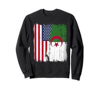 Amérique Algérie Demi Drapeau American Algerian Heritage Sweatshirt