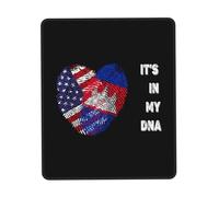 Amérique Cambodge Cambodgiens Drapeau Empreinte Digitale Cœur d'amour Mousepad Lavable Tapis De Souris Gaming Durable Mouse Pad pour Bureau Travail Jeu 25X30Cm