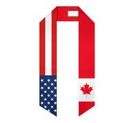 Amérique Canada Drapeau canadien 1 Étole de remise de diplôme Châle de remise de diplôme Écharpe de remise de diplôme Promotion 2026 pour les études à l'étranger Cadeau de remise de diplôme unisexe p