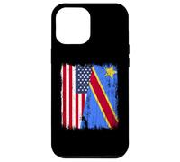 Amérique Congo Demi Drapeau American Congolese Pride Jersey Coque pour iPhone 12 Pro Max